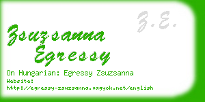 zsuzsanna egressy business card